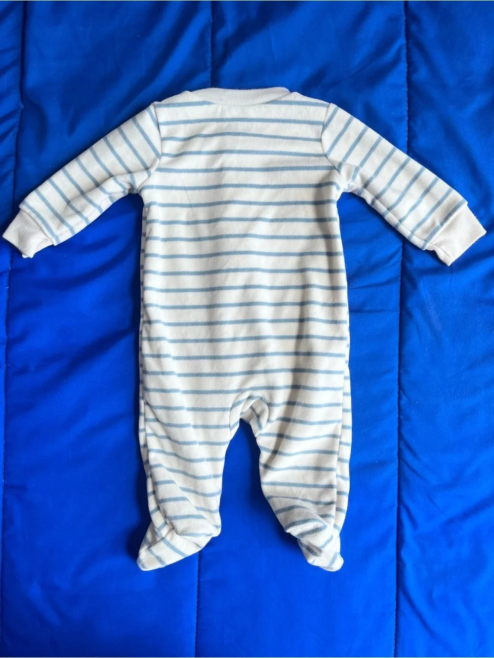 CARTER’S Baby Little Brother Fleece Footed Pajamas (2) 0-3 Months